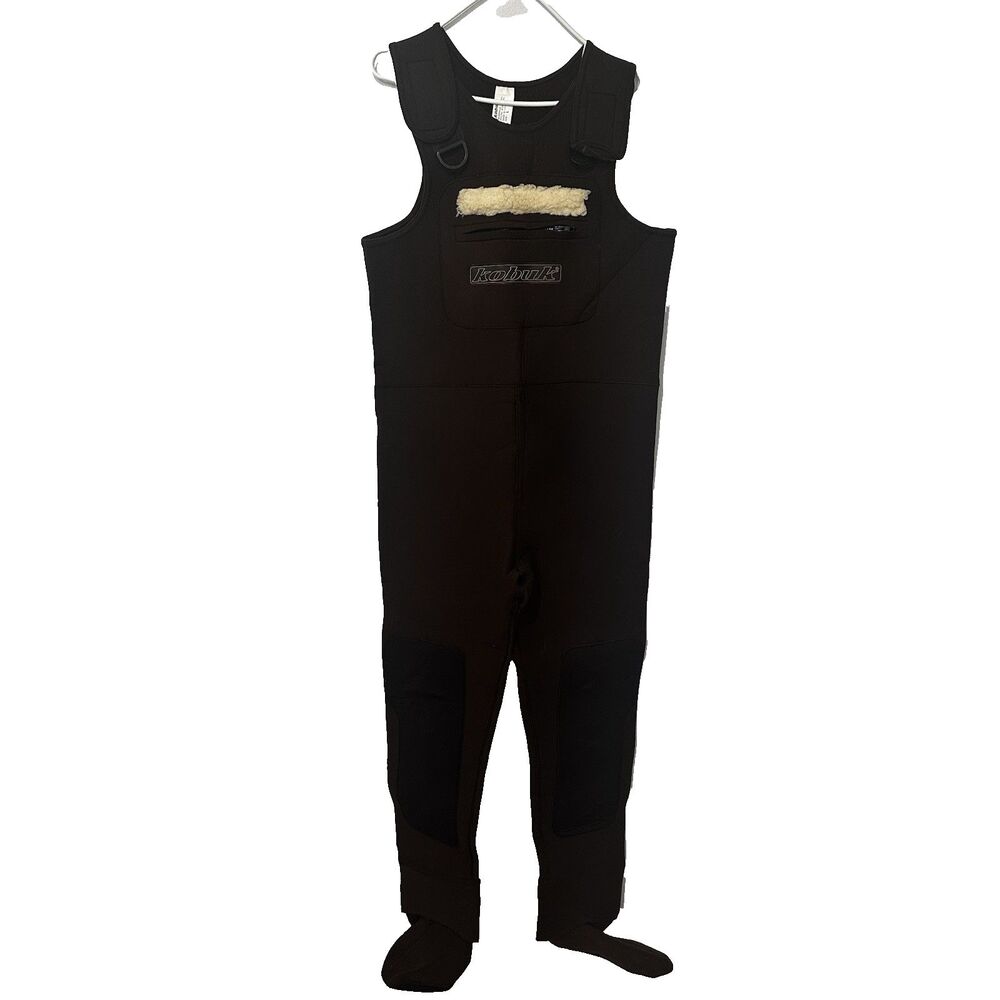 Kobuk Men's Brown Fishing Hunting Stocking Foot Wader Wetsuit Large SEE PICS